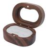 Ring Storage Box Vintage Walnut Wood and Soft Sponge Proposal Ring Holder for Wedding Or Festival Magnetic Closure