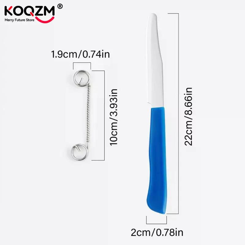 Quick Slicing Cutter Portable Fruit Vegetable Cutter Peeler With Spring For Kitchen Use Stainless Steel Fruit Knives Peeler