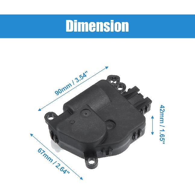 ACROPIX Actuator topného klapky vzduchu ve dveřích auta Náhradní díl Actuator klapky směsi vzduchu Vhodné pro Ford pro Mustang 2005 2006 2007 2008 2009 - Balení 1 ks Černý
