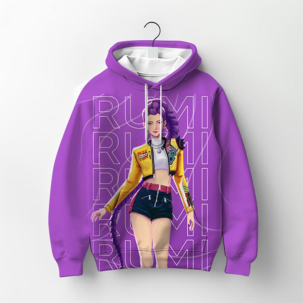Girls' Clothing KPop 'Devil Hunter' Sweatshirt Fashion Casual Pullover New Movie Kids Hoodie