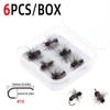 6pcs/Box Fly Fishing Flies Dry Fly Black Foam Ant for Riverine Trout, Panfish, Bass, Grayling, and Carp Fishing Lures