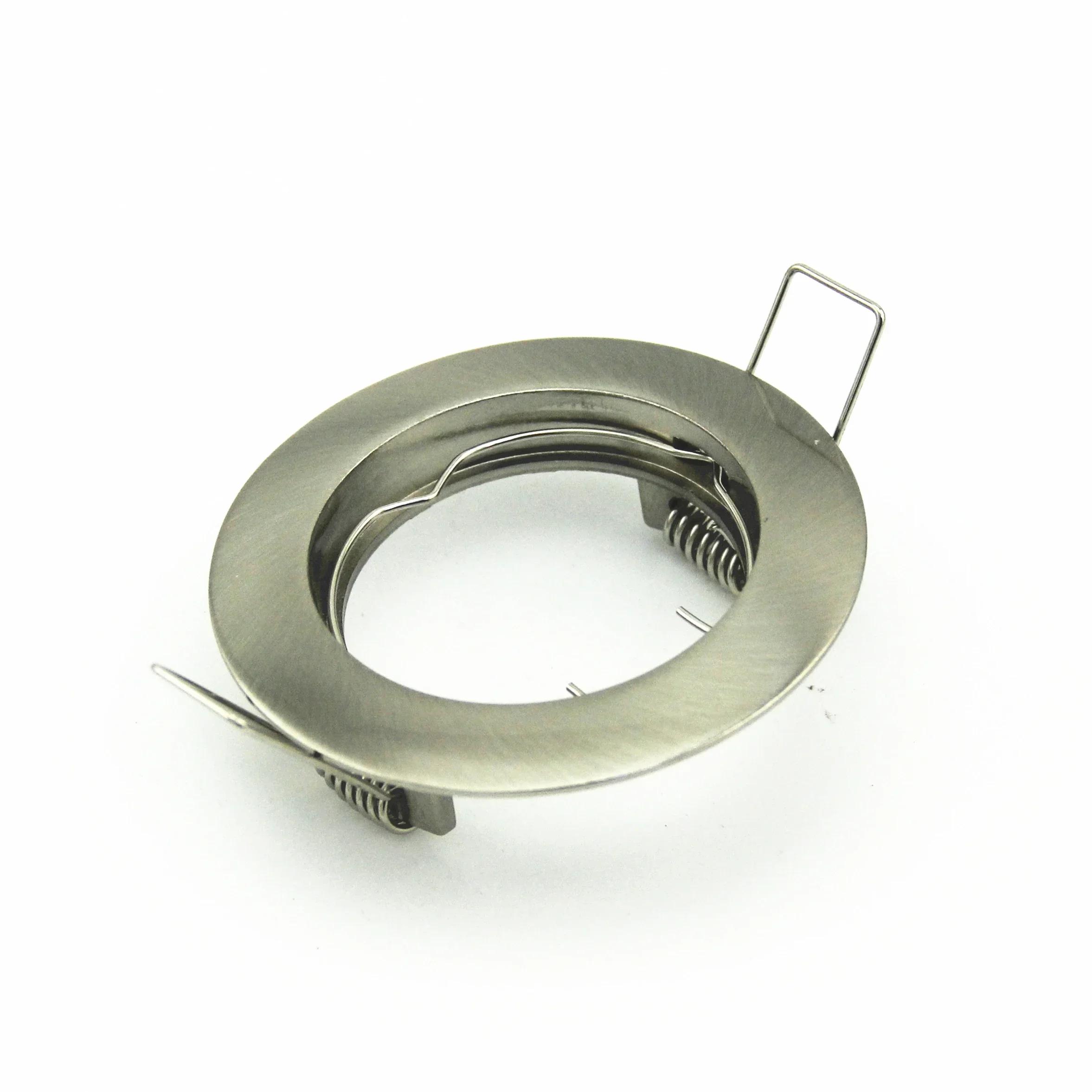 

2/6/12 шт. круглый стиль цинковый сплав MR16 Gu10 потолочный точечный светильник встраиваемый светильник с сатиновым никелевым цветом для домашнего декора 2PCS