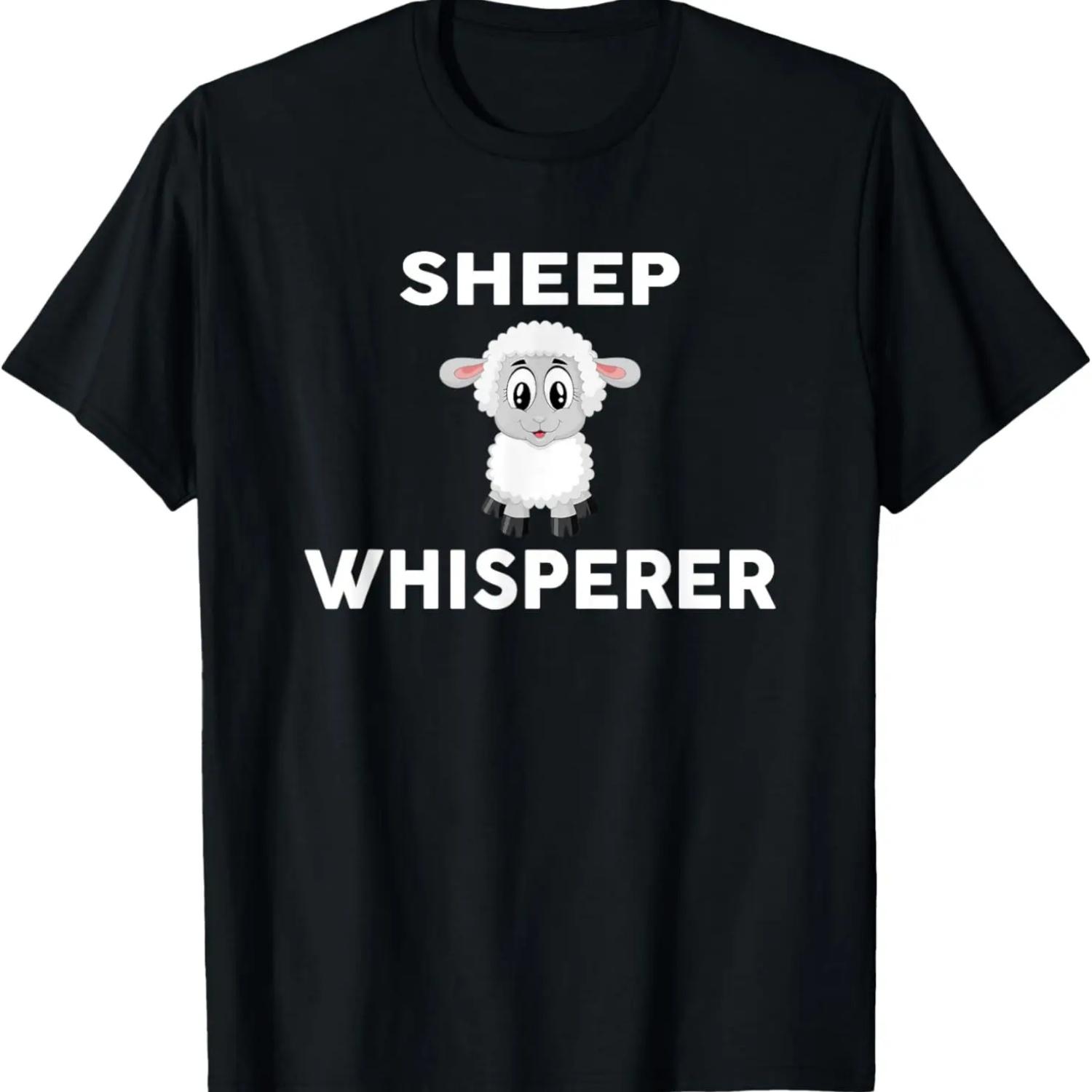 SHEEP Whisperer T-Shirt Novelty SHEEP T-Shirt S чёрный