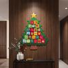 Handmade Christmas Advent Calendar DIY Santa Hanging Advent Calendar  Home Wall Decor