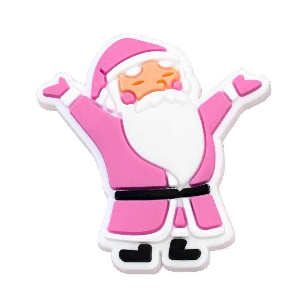 Pink Series Shoe Charms: Soft PVC Rubber Buckles for Croc Decoration