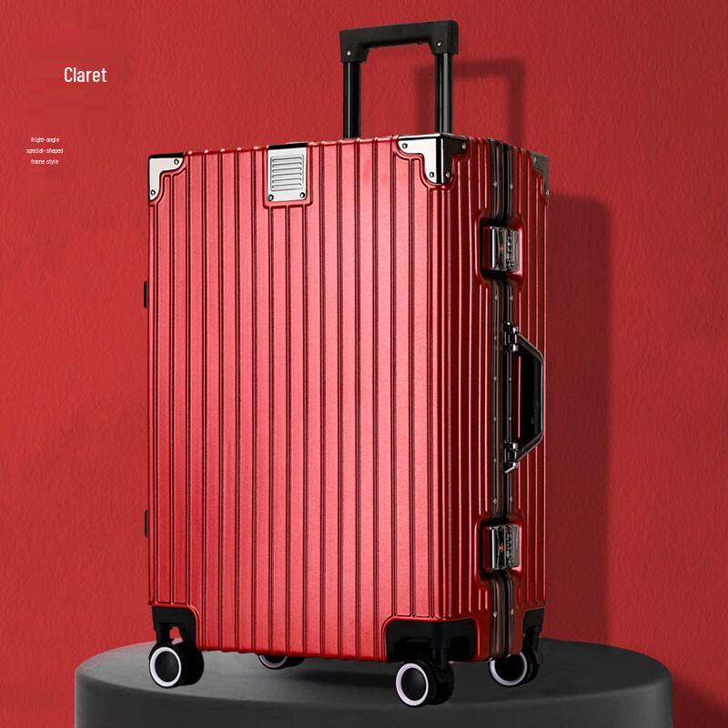 Aluminum Frame Multi-functional Spinner Luggage 24-inch