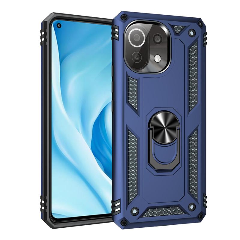 Shockproof Rugged Magnetic Ring Stand Fundas TPU Bumper Cover for Xiaomi Mi11 Mi 11 Pro Mi11 Lite 5G Case Coque Protective Shell