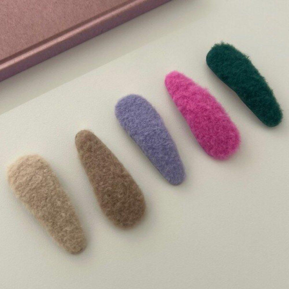 

Mno hairpin hairpin triangle vivid fabric snap pin snap pin hairpin 7.5cm purple