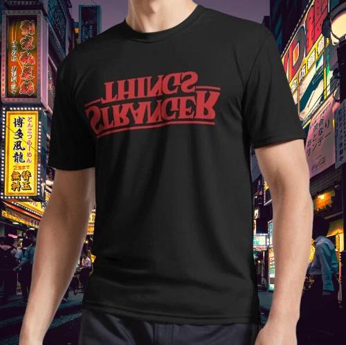 Футболка Stranger Things с активным логотипом Изнанки, смешная, размеры от S до 5XL 2XL