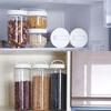 Kitchen Storage Box Jar Cup Sealing Food Preservation Plastic Bottles Fresh Transparent Grain Bean Rice Sealed Storage Container