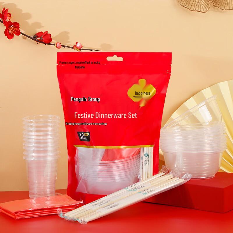 Penguin Tuan Tuan Disposable Festive Tableware Pack