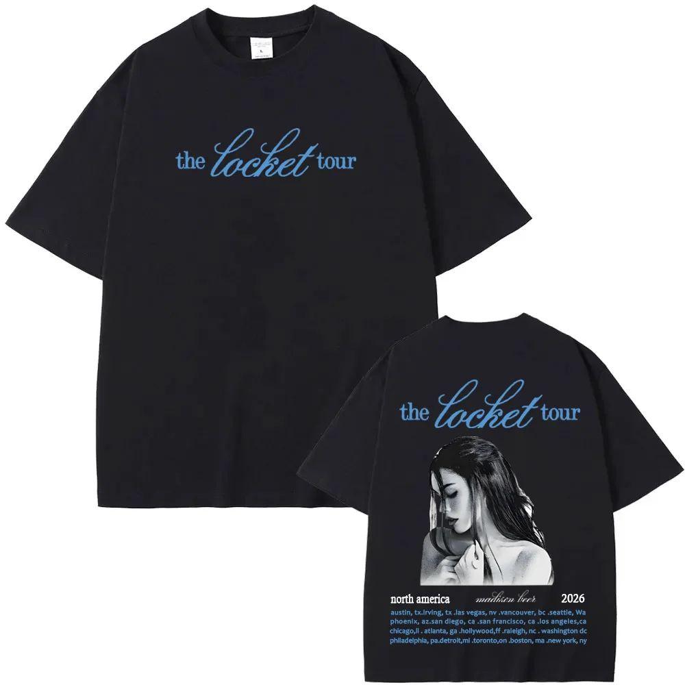 North American Tour Dates ONLY Madison Beer Concert Merch Tees Madison Beer Locket Tour 2026 Shirt Cotton Print Cotton T Shirt S