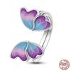 butterfly flower snake Original Luminous Firefly Rings Eternal Heart-Shaped Zircon Rings Fine Wedding Jewelry Gifts