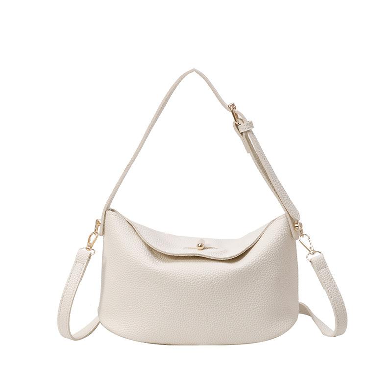 2025 Spring New Korean Small Fresh Simple Foreign Style Solid Color Handbag Bag Temperament Casual Messenger Women's Bag