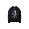 Customellow Black Graphic Sweatshirt Black Cwtas25115bkx