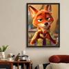 DIY Diamond Painting Handsome Fox Cross Stitch Kit Mosaic Art Diamond Painting Full Circle Diamond Home Decoration