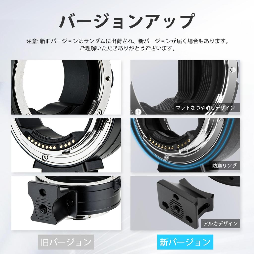 JJC Lens Mount Adapter for Canon to RF Mount Cameras with Canon EOS R5 Mark R50 and with Auto Automatic and Arca Design Detachable Base EF-EOSR