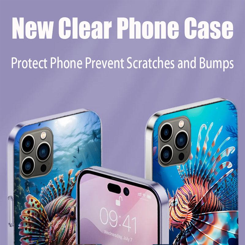 Clown Fish in the Sea or Ocean Phone Case For Iphone 17 Air 15 Pro 14 Plus 16 Pro Max 17E 16E 12 13 Mini 11 Cover Cute Fundas