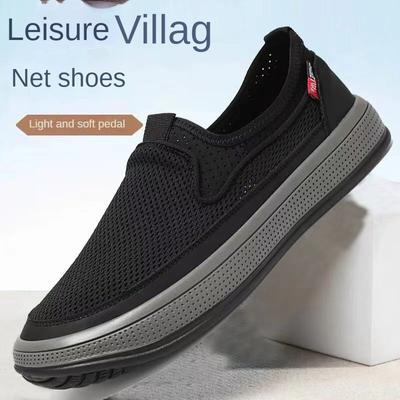 Sapatos masculinos de verão 2025 Sapatos de malha respirável para homem tênis casuais Pise em sapatos baratos liquidação