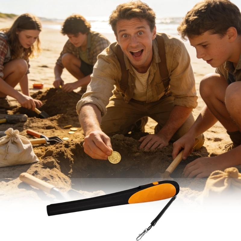 Portable ABS Metal Detectors Stick With LCD Display IP68 Waterproof Treasure Hunting Detectors For Coin Jewelry Detection