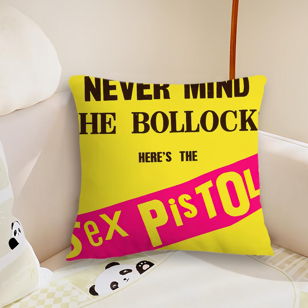 Rock Band S-Sex P-Pistols Pillow Case Living Room Sofa Cushion Cover Suitable For Home Bedroom Room Decoration