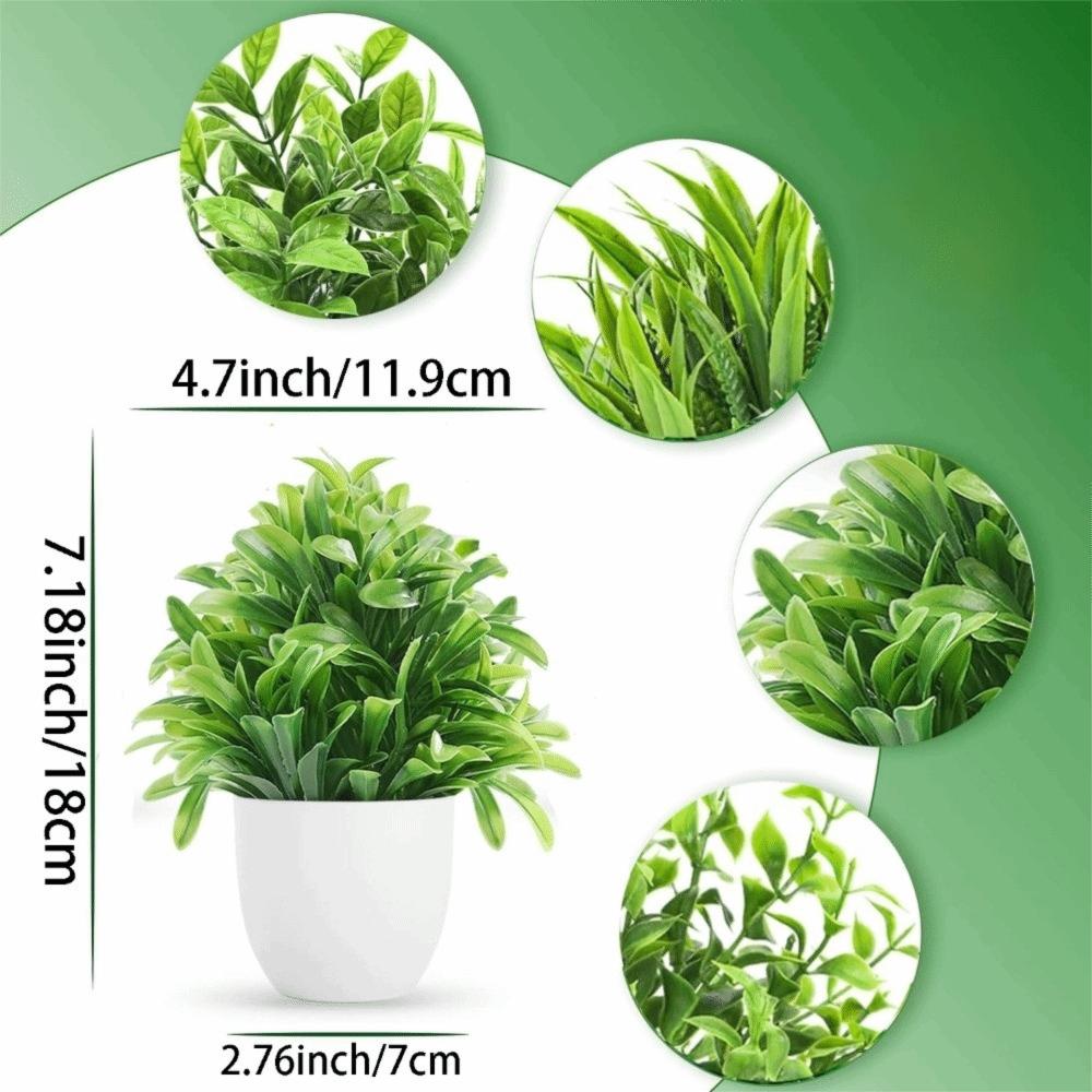 New Fake Potted Flowers Bonsai Table Decor Artificial Flower False Plants Potted Ornaments Home Garden Decor