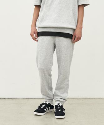 BASIC HOUSE Uni Cp French Terry Jogger Pants Melange Gray Lxpt0102