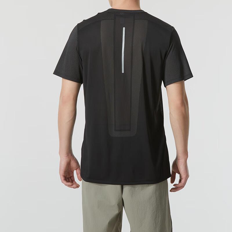 Adidas Solid Round Neck Fitness Training Comfortable Breathable Short Sleeve T-Shirt Men Tops Black IN0094
