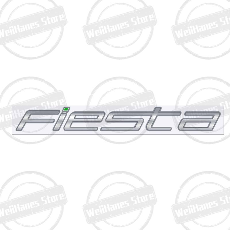 Metal 3D For Ford Fiesta Edge Badge Letter Logo Car Rear Trunk Body Sticker Emblem Glossy Black Accessories