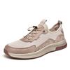 Men's Shoes Summer New Mesh Shoes Hollow Mesh Surface Casual Shoes Men's Leather Soft Bottom Breathable Tennis Shoes