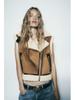 2023 Autumn Women's Street Fashion Fur Sleeveless Vest