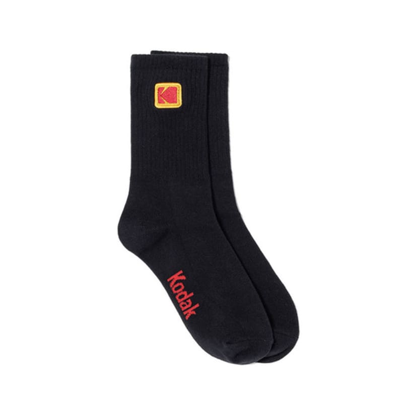KODAK Apparel ColorPlus Mini Logo Crew Socks BLACK