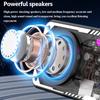 Mini Portable Bluetooth Speaker Wireless Transparent Bluetooth Soundbar Subwoofer with Colorful Light TF Card MP3 Music Player