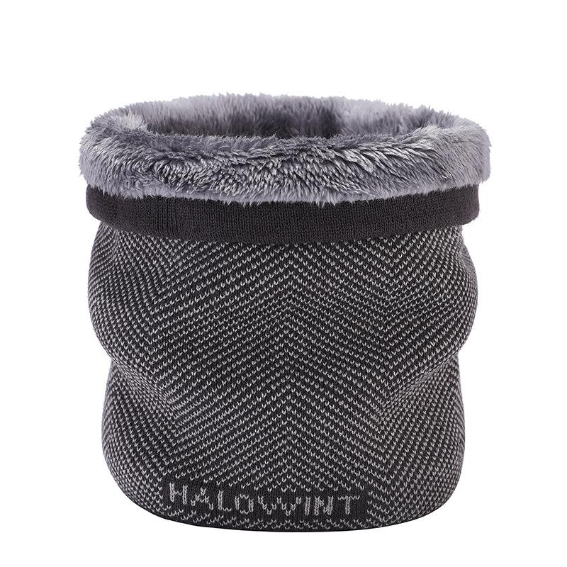 Nackenschutz und winddichter Winterschal Damen warmer Pullover Schal gestrickte Wolle verdickte Nackenabdeckung falscher Rollkragen Schal