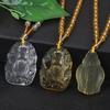 Chinese Ksitigarbha Bodhisattva Pendant Necklace Lucky Amulet Buddha Necklace Jewelry Accessories Gift