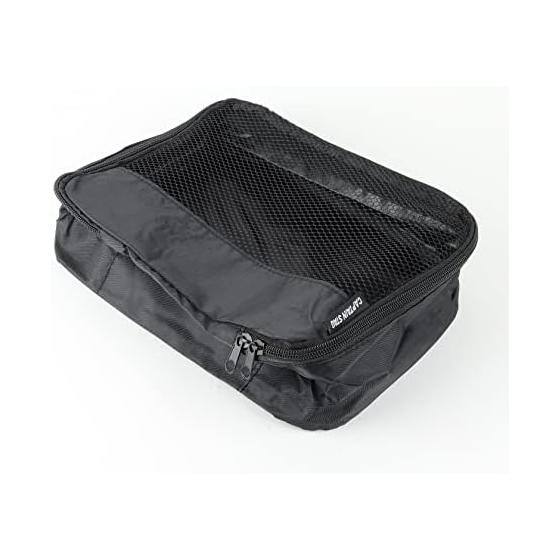 CAPTAIN STAG Travel Pouch Travel Case Gadget Case Travel Business Trip Packing Clothes Storage Width 25 X Depth 19 X Height 9cm S Size Black UV-3006