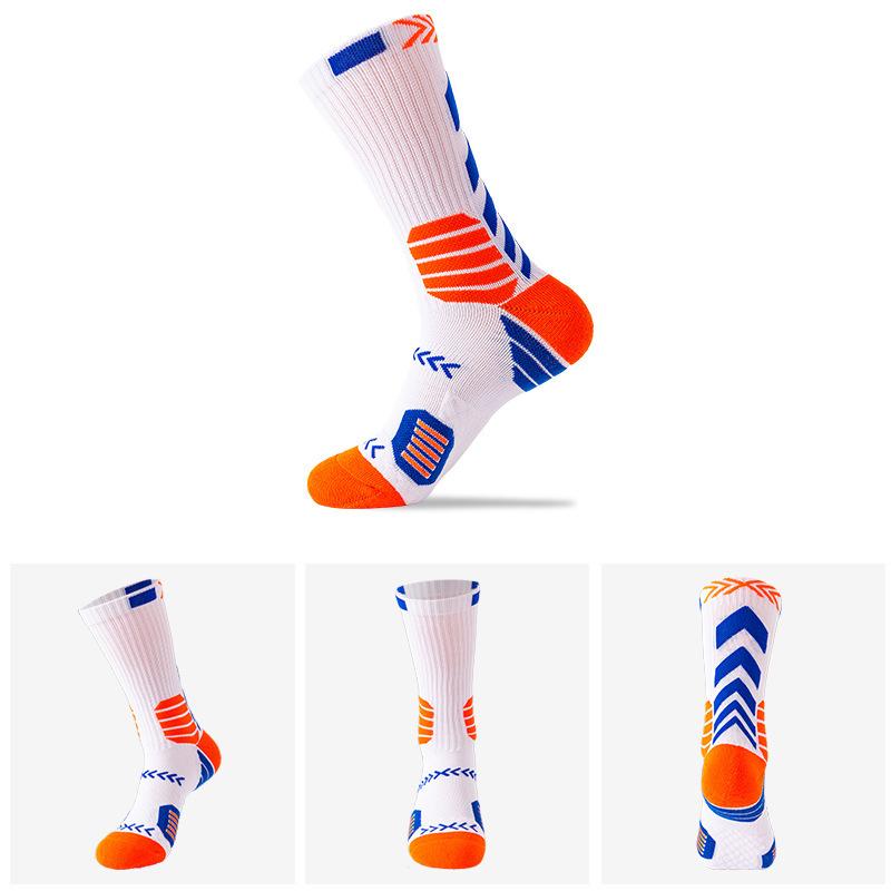 Basketball Socks, Training Socks for Men and Women, Towel Soles, Shock-absorbing and Anti-slip Sports Socks