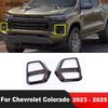 For Chevrolet Colorado  2024 2025 Chrome Car Front Fog Light Lamp Cover Trim Head Foglight Foglamp Bezel Trims Accessories