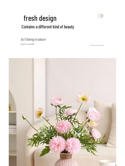 Yapay Çiçek Aranjmanları İçin Zarif Seramik Vazo - Oturma Odası veya Yemek Masası Dekorasyonu İçin Mükemmel