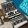 Retro ethnic geometric patterns polyester microfiber beach towel is highly absorbent, suitable for swimming and beach outings