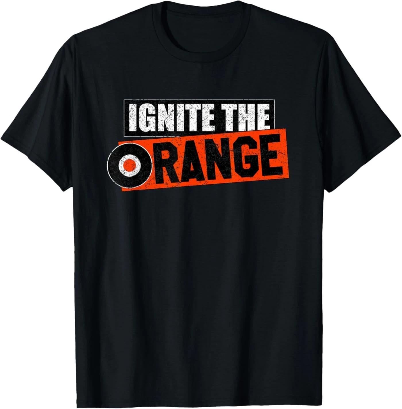 Vintage Flyers Ignite The Orange Retro T-Shirt 4XL