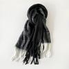 New mohair solid color scarf warm scarf shawl women's high-end scarf scarf women's