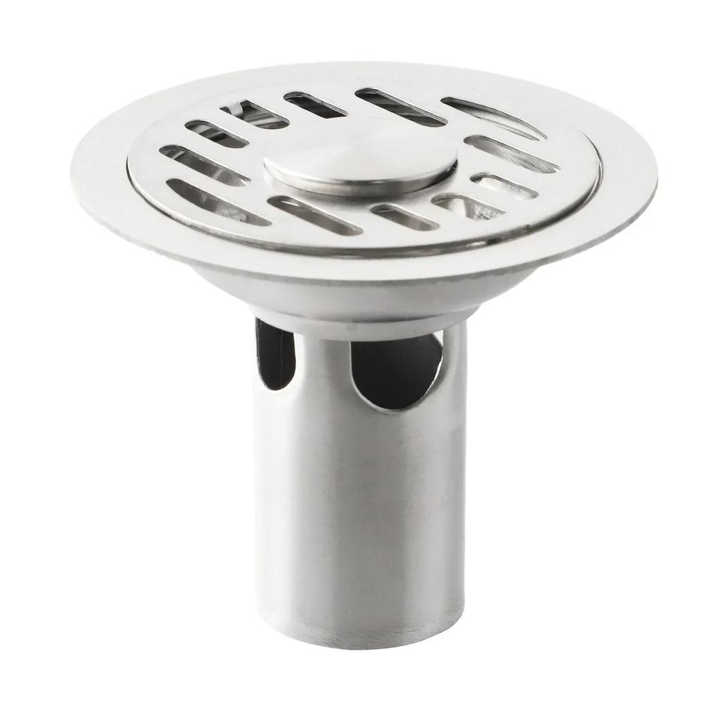 10cm Floor Drain Stainless Steel Floor Drain Deant Shower Water Filter Cover Quick-drainage Tool Bathroom Washbasin Accessories