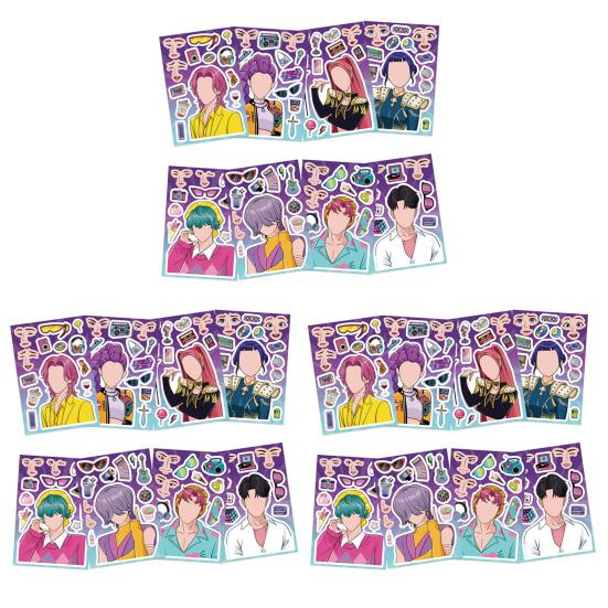 Yapboz Çıkartmaları Çok Karakterli Kendin Yap Çıkartmalar Cüzdanlar İçin Mobil Kılıfları Defterler Yaratıcı Dekorasyon Ve Kişiselleştirilmiş Aksesuarlar