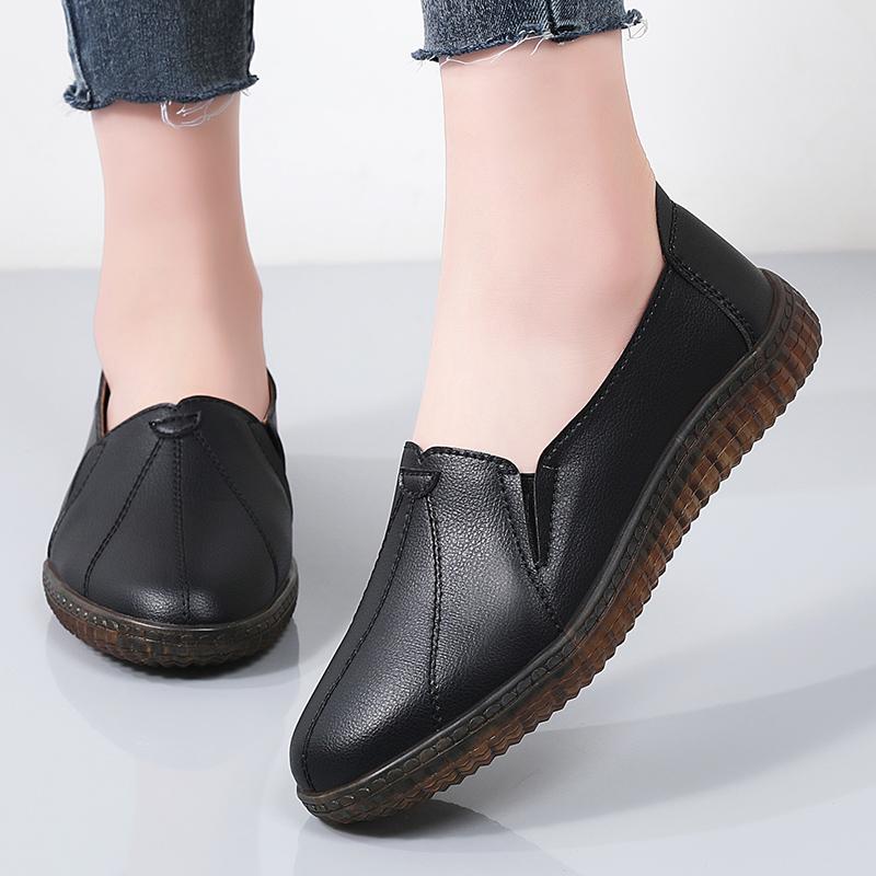 Fashion 2025 Spring Womens Flat Shoes Korean Style Mary Jane Ladies Casual Flat Boat Shoes Loafers Work and Party Wear