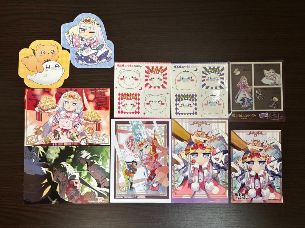 [USED] Sleepy Princess In the Demon Castle Bonus Paper Illustration Card Mini Memo Sticker