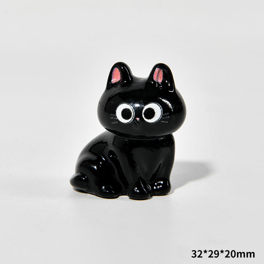 1Pcs New Cute Resin Halloween Black Cat Series Flat Back Fit Phone Deco Parts Embellishments For Hair Bows Accessories