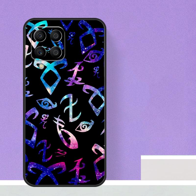 Shadowhunters Angelic Rune Logo For Samsung Galaxy M12 M32 M52 M14 M34 M54 M21 M51 M31 M30s M20 M15 M55 M13 M33 M53 Case