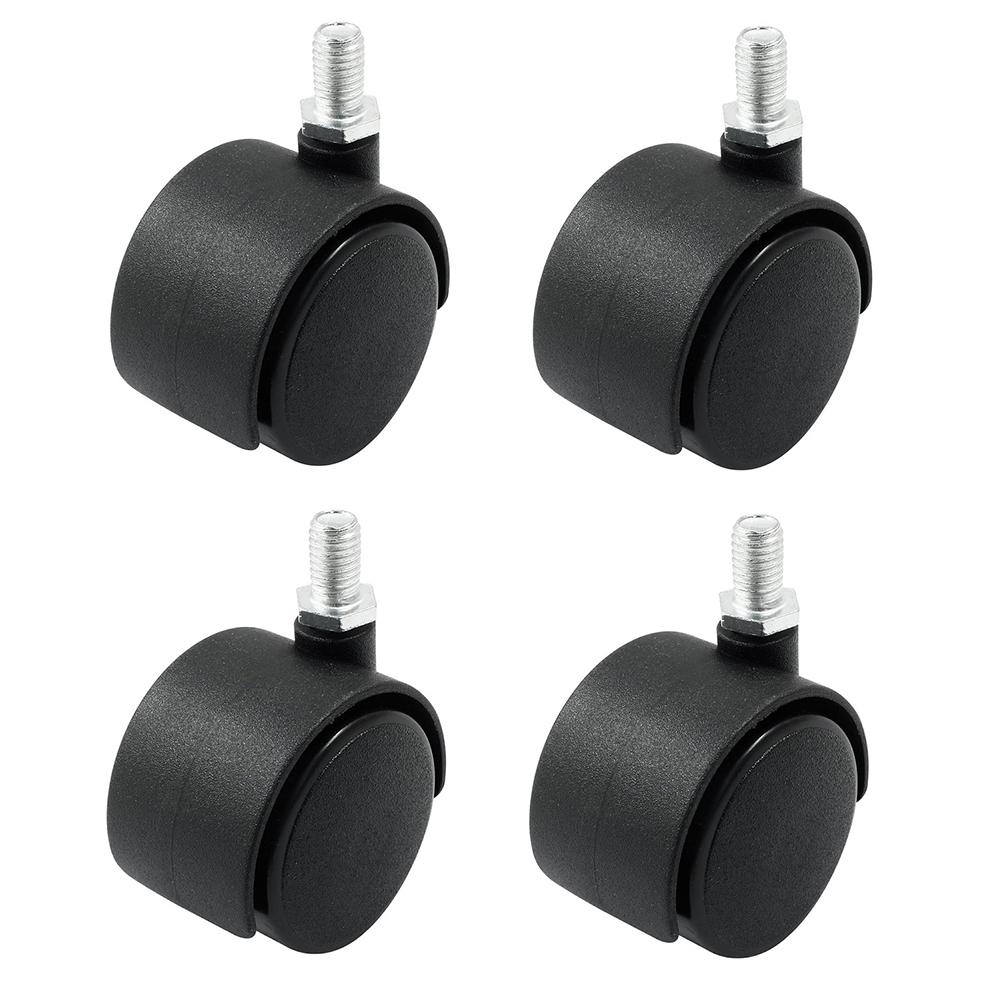 Perfect For Home Use Swivel Caster Wheels Flexible Nylon Caster Wheels Height 2.56 65mm Perfect For Furniture Rustproof Material