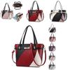 Elegant Pu Patchwork Leather Handbags For Women With Multifunctional Design